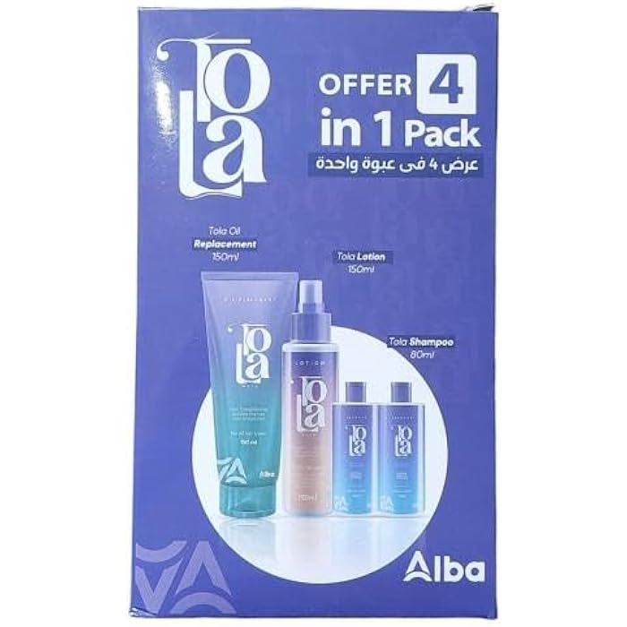 TolaHair Oil- 150Ml + Lotion 120Ml + Shampoo 80Ml ( All Hair Types)